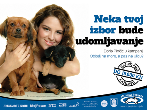 Doris Pini u kampanji 'Obitelj na more, pas na ulicu?' [ 371.62 Kb ]
