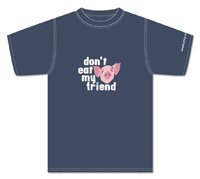 Don't eat my friend (unisex, kratki rukavi, tamno plava)