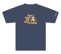Don't test on my friend - navy blue (unisex, kratki rukavi)