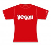Vegan - crvena (�enska, kratki rukavi)
