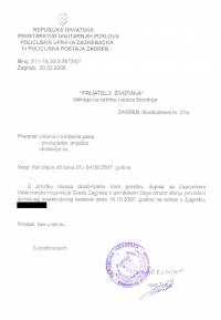 Odgovor Policijske uprave Zagrebačke [ 184.83 Kb ]