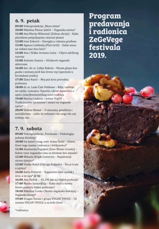 Program predavanja i radionica - ZeGeVege festival 2019. [ 241.29 Kb ]